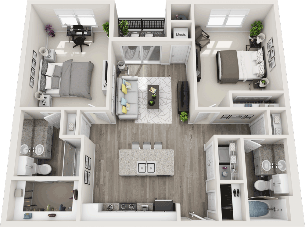 201 North 46th Street Studio-2 Beds Apartment for Rent - Photo Gallery 54